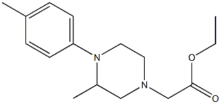 ethyl 2-(3-methyl-4-(p-tolyl)piperazin-1-yl)acetate Struktur