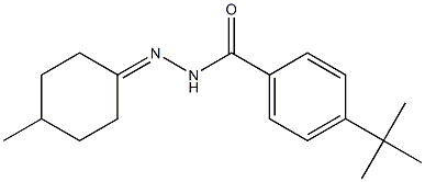 4-(tert-butyl)-N'-(4-methylcyclohexylidene)benzohydrazide Struktur