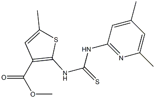 methyl 2-(3-(4,6-dimethylpyridin-2-yl)thioureido)-5-methylthiophene-3-carboxylate