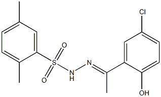 (E)-N'-(1-(5-chloro-2-hydroxyphenyl)ethylidene)-2,5-dimethylbenzenesulfonohydrazide Struktur