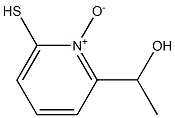 2-Pyridinemethanol, 6-mercapto-alpha-methyl-, 1-oxide (6CI) Struktur