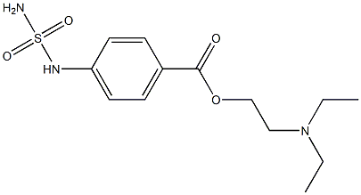 Benzoic acid, p-sulfamoylamino-, 2-diethylaminoethyl ester (6CI) Struktur