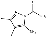 Pyrazole-1-carboxamide, 5-amino-3,4-dimethyl- (6CI) Struktur