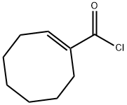 1-Cyclooctene-1-carbonyl chloride (6CI) Struktur