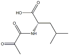 Leucine,  N-pyruvoyl-  (6CI) Struktur