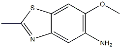 Benzothiazole, 5-amino-6-methoxy-2-methyl- (6CI) Struktur