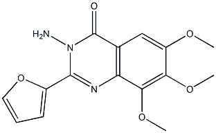 4(3H)-Quinazolinone,  3-amino-2-(2-furyl)-6,7,8-trimethoxy-  (6CI) Struktur