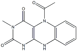 Alloxazine,  5-acetyl-5,10-dihydro-3-methyl-  (6CI) Struktur