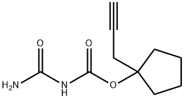 Cyclopentanol, 1-(2-propynyl)-, allophanate (6CI) Struktur