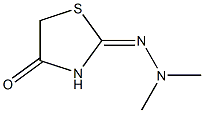 2,4-Thiazolidinedione,  2-dimethylhydrazone  (6CI) Struktur