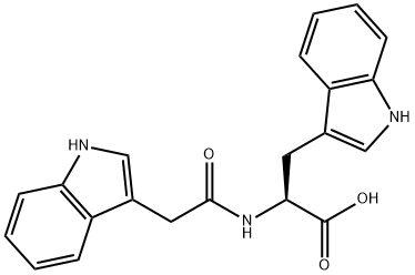 Tryptophan, N-indol-3-ylacetyl- (6CI) Struktur