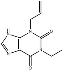 Xanthine, 3-allyl-1-ethyl- (5CI) Struktur