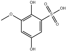 Benzenesulfonic acid, 2,5-dihydroxy-3-methoxy- (4CI) Struktur