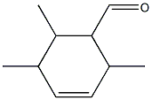 3-Cyclohexene-1-carboxaldehyde, 2,5,6-trimethyl- (4CI) Struktur