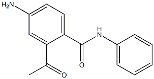 Benzanilide, 2-acetyl-4-amino- (4CI) Struktur