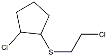 Sulfide, 2-chlorocyclopentyl 2-chloroethyl (5CI) Struktur