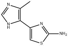 Thiazole,  2-amino-4-(4-methyl-5-imidazolyl)-  (4CI) Struktur