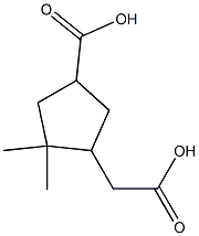 Cyclopentaneacetic acid, 4-carboxy-2,2-dimethyl- (5CI) Struktur