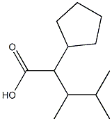 Cyclopentaneacetic acid, -alpha--(1,2-dimethylpropyl)- (5CI) Struktur