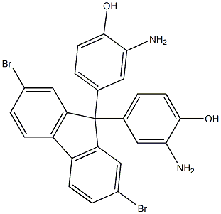 Phenol, 4,4'-(2,7-dibromo-9H-fluoren-9-ylidene)bis[2-amino- (9CI) Struktur