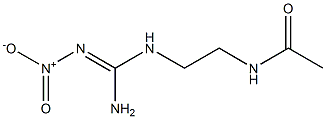 Acetamide,  N-[2-(2-nitroguanidino)ethyl]-  (5CI) Struktur