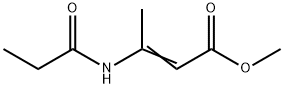 Crotonic  acid,  3-propionamido-,  methyl  ester  (5CI) Struktur