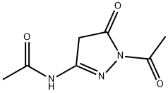 2-Pyrazolin-5-one,  3-acetamido-1-acetyl-  (5CI) Struktur