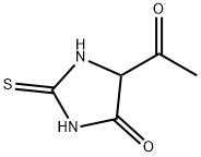 Hydantoin,  5-acetyl-2-thio-  (5CI) Struktur