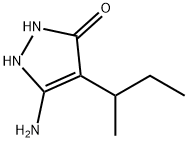 3-Pyrazolin-5-one,  3-amino-4-sec-butyl-  (5CI) Struktur