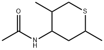 1-Thiapyran,  4-acetamidotetrahydro-2,5-dimethyl-  (5CI) Struktur