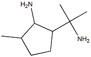 Cyclopentylamine,  2-(-alpha--aminoisopropyl)-5-methyl-  (3CI) Struktur