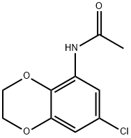 1,4-Benzodioxan,  5-acetamido-7-chloro-  (5CI) Struktur