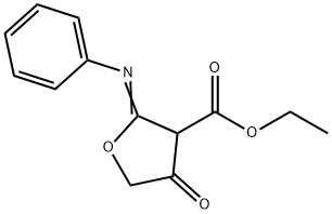 3-Furancarboxylic  acid,  tetrahydro-4-keto-2-phenylimino-,  ethyl  ester  (1CI) Struktur