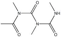 Biuret,  1-acetyl-1,3,5-trimethyl-  (2CI) Struktur