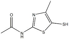 5-Thiazolethiol,  2-acetamido-4-methyl-  (5CI) Struktur