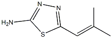 1,3,4-Thiadiazole,  2-amino-5-(2-methylpropenyl)-  (5CI) Struktur