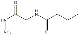 Glycine,  N-butyryl-,  hydrazide  (6CI) Struktur