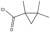 Cyclopropanecarbonyl chloride, 1,2,2-trimethyl- (6CI) Struktur