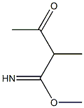 Acetoacetimidic acid, 2-methyl-, methyl ester (6CI) Struktur