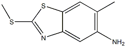 Benzothiazole, 5-amino-6-methyl-2-(methylthio)- (6CI) Struktur