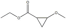 Cyclopropanecarboxylic acid, 2-methoxy-, ethyl ester (6CI) Struktur