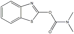 Carbamic acid, dimethyl-, 2-benzothiazolyl ester (6CI) Struktur