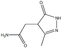 2-Pyrazoline-4-acetamide,  3-methyl-5-oxo-  (6CI) Struktur