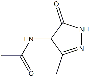 2-Pyrazolin-5-one,  4-acetamido-3-methyl-  (6CI) Struktur