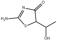 2-Thiazolin-4-one,  2-amino-5-(1-hydroxyethyl)-  (6CI) Struktur