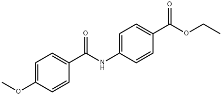 ethyl 4-[(4-methoxybenzoyl)amino]benzoate Struktur