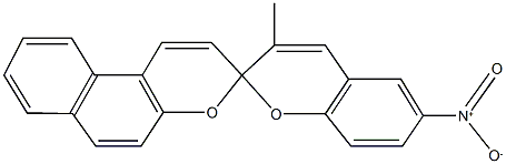 3'-methyl-6'-nitro-spiro(3H-benzo[f]chromene-3,2'-[2'H]-chromene) Struktur