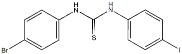 N-(4-bromophenyl)-N'-(4-iodophenyl)thiourea Struktur