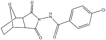 4-chloro-N-(3,5-dioxo-10-oxa-4-azatricyclo[5.2.1.0~2,6~]dec-4-yl)benzamide Struktur