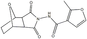 N-(3,5-dioxo-10-oxa-4-azatricyclo[5.2.1.0~2,6~]dec-4-yl)-2-methyl-3-furamide Struktur